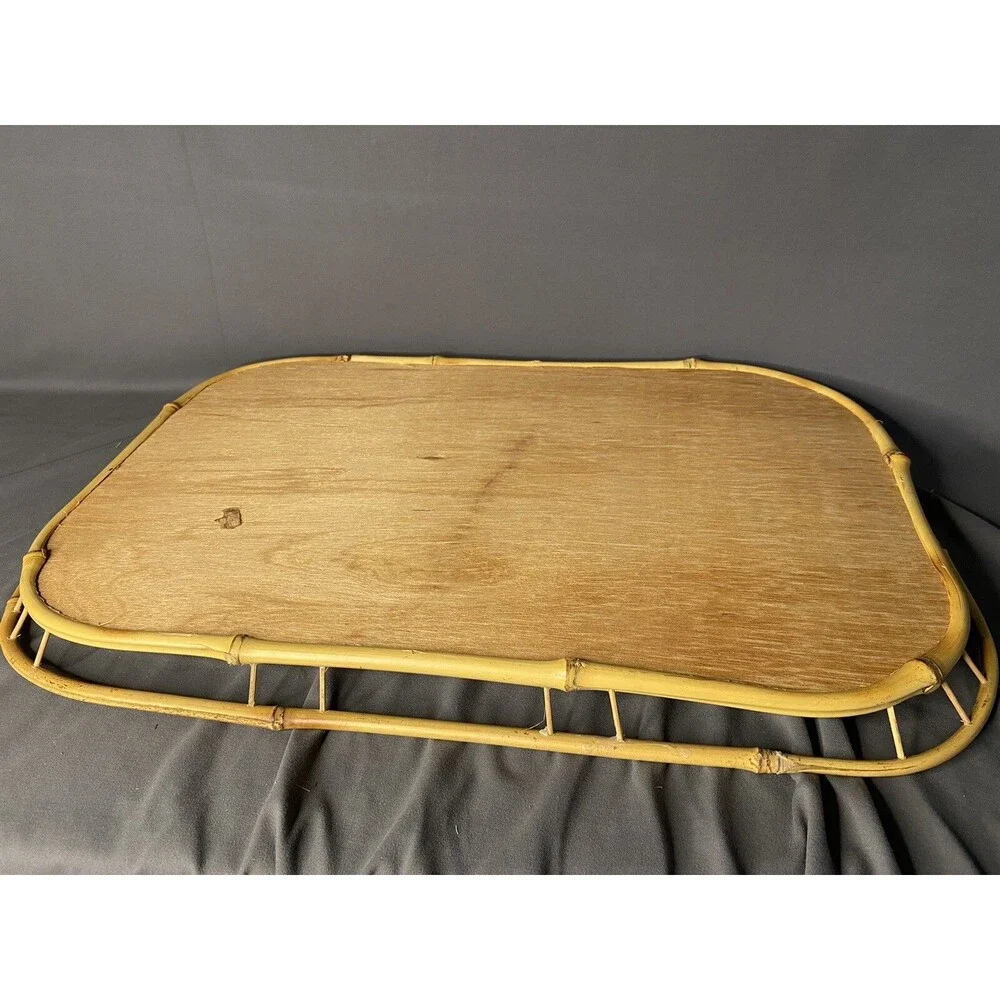 Vintage Lot of Wicker Bamboo Basket Platter & 8 Wall Plates Boho Farmhouse Lot